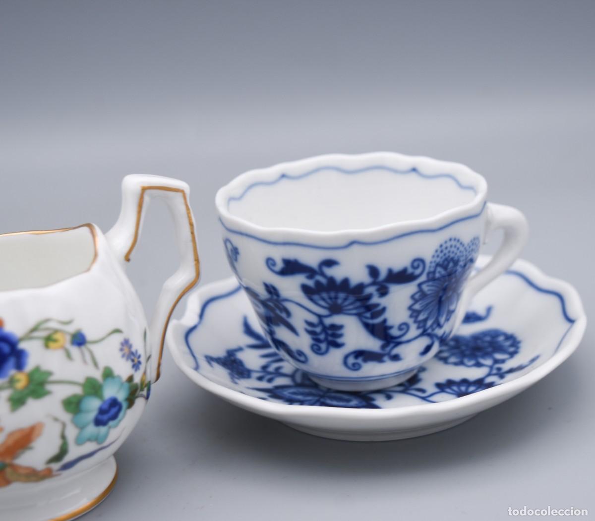 Antig&uuml;edades: Jarritas con pocillo - Porcelana - Foto 3