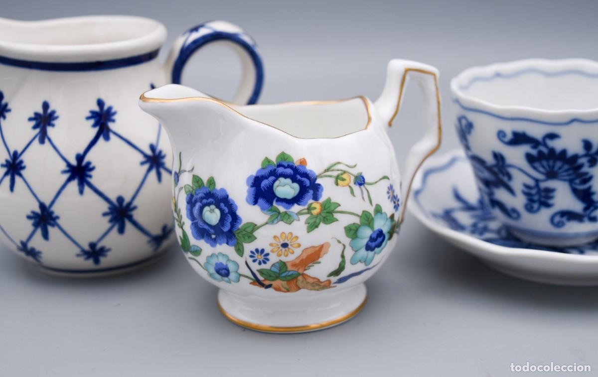 Antig&uuml;edades: Jarritas con pocillo - Porcelana - Foto 4