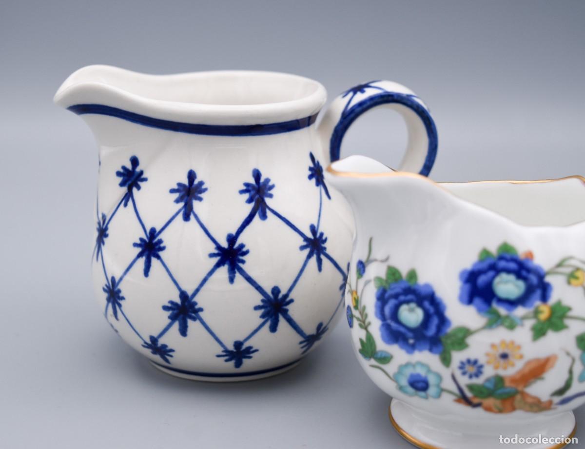 Antig&uuml;edades: Jarritas con pocillo - Porcelana - Foto 5