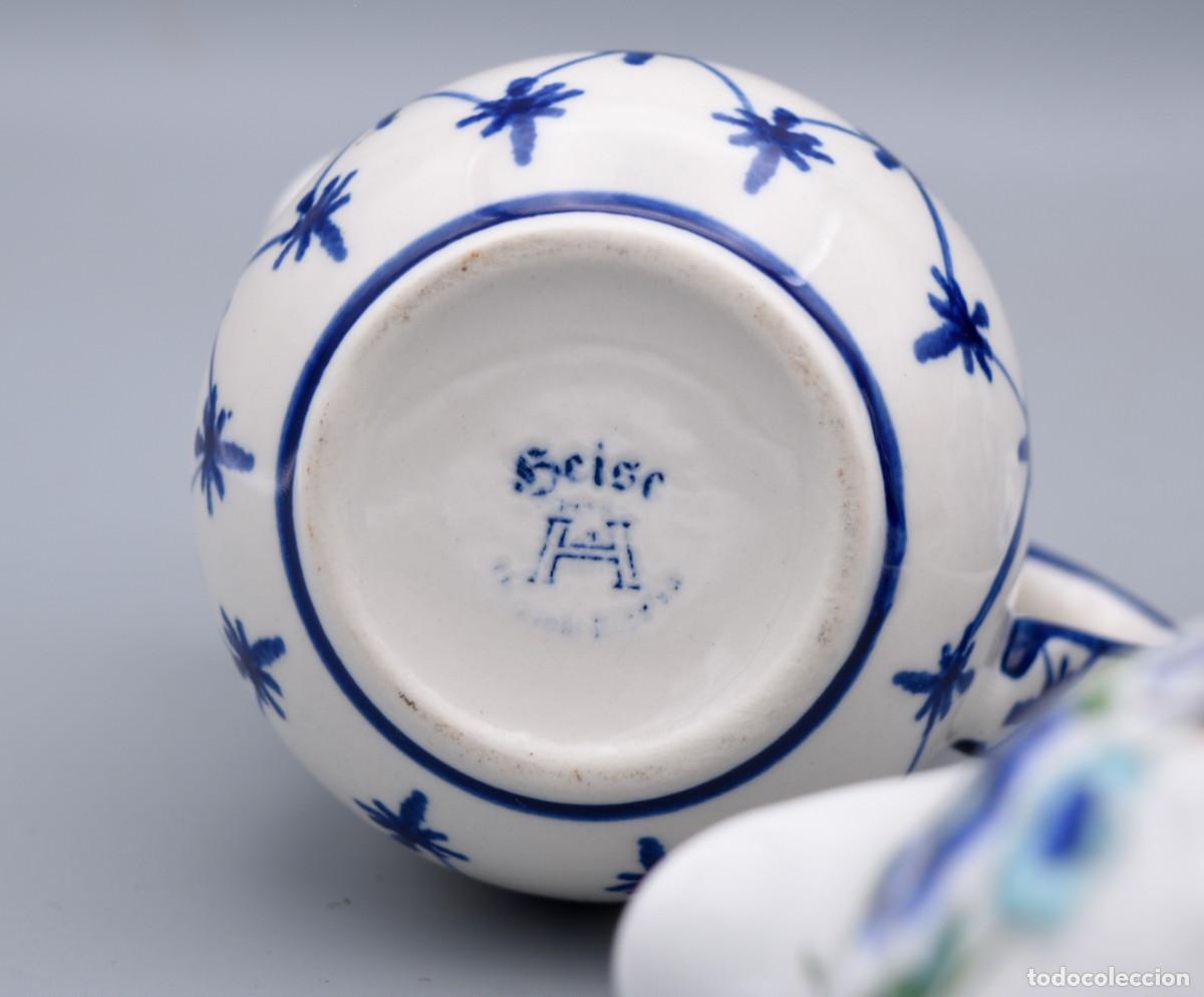 Antig&uuml;edades: Jarritas con pocillo - Porcelana - Foto 7