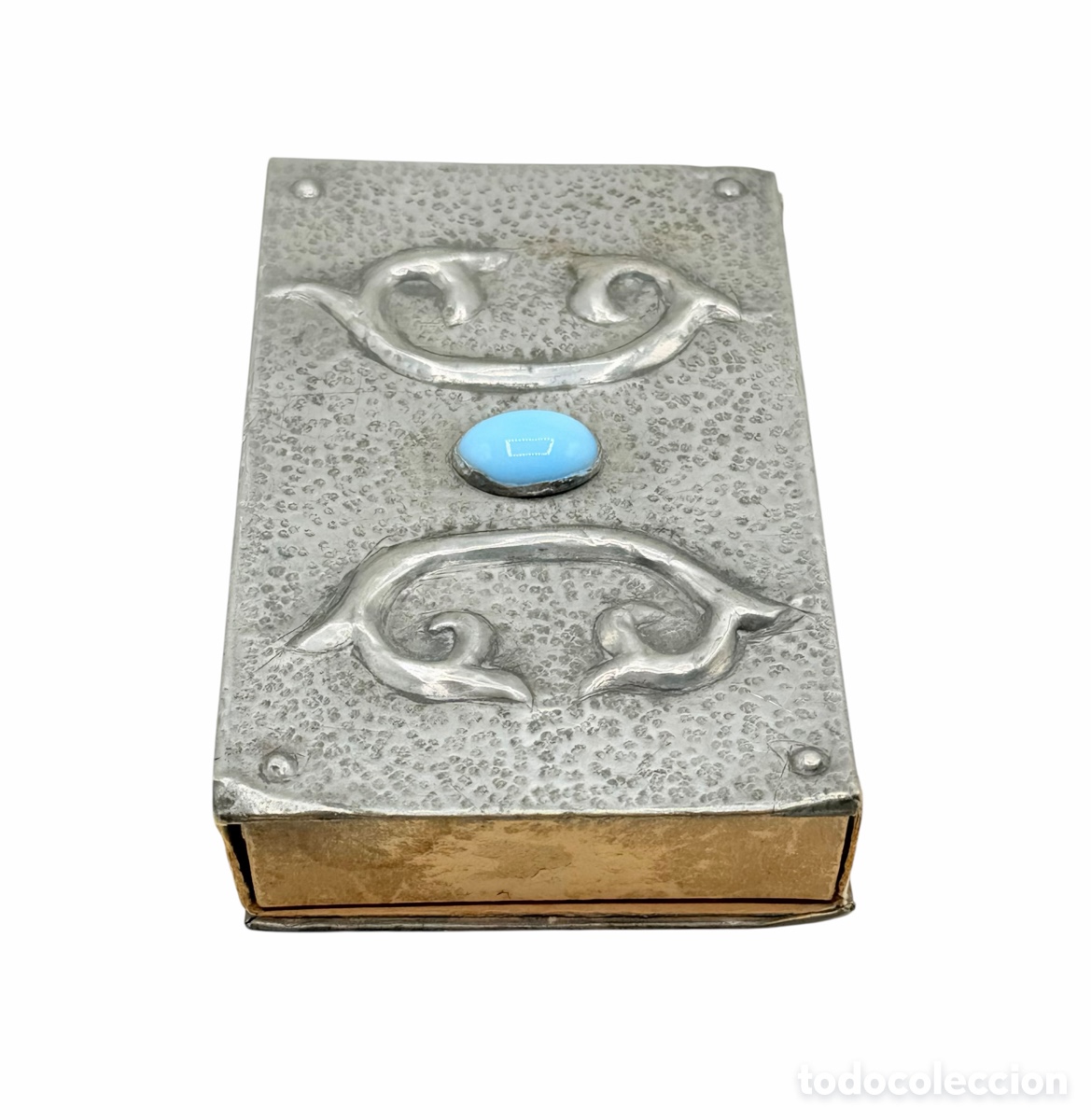 Antiquit&eacute;s: Antigua Caja de Cerillas Plateada