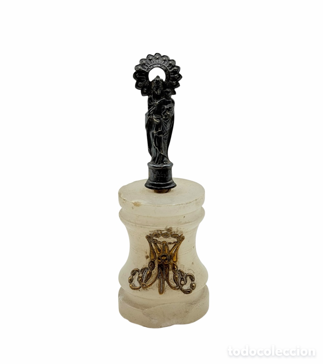 Antiguidades: Antigua Imagen de La Virgen en Plata
