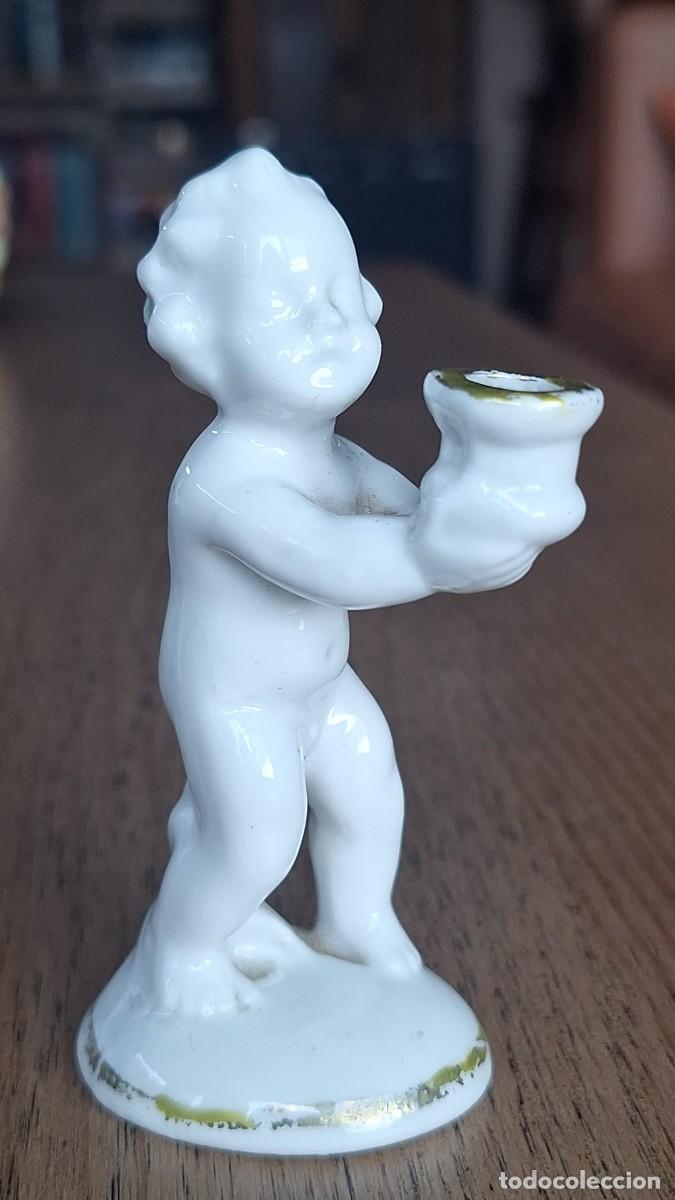 Antig&uuml;edades: Peque&ntilde;o &Aacute;ngel Portavelas Capodimonte