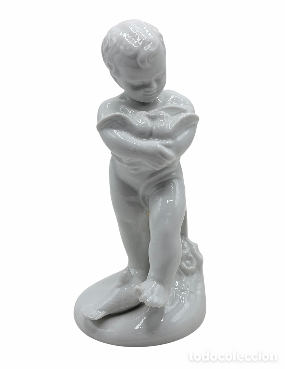Antiquit&auml;ten: Figura Querub&iacute;n de Cer&aacute;mica