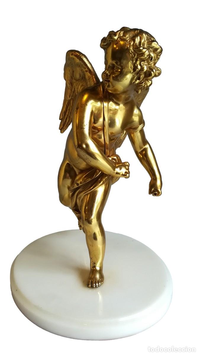 Antig&uuml;edades: FIGURA DE BRONCE DORADO DE CUPIDO - Foto 8