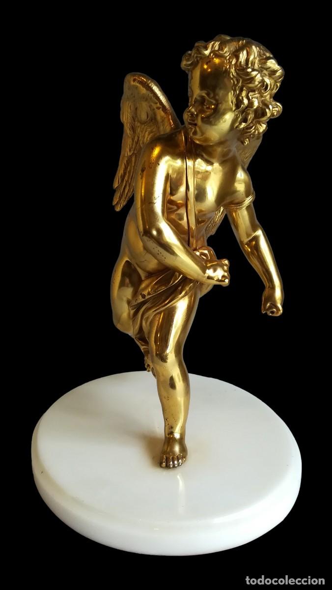 Antig&uuml;edades: FIGURA DE BRONCE DORADO DE CUPIDO - Foto 2