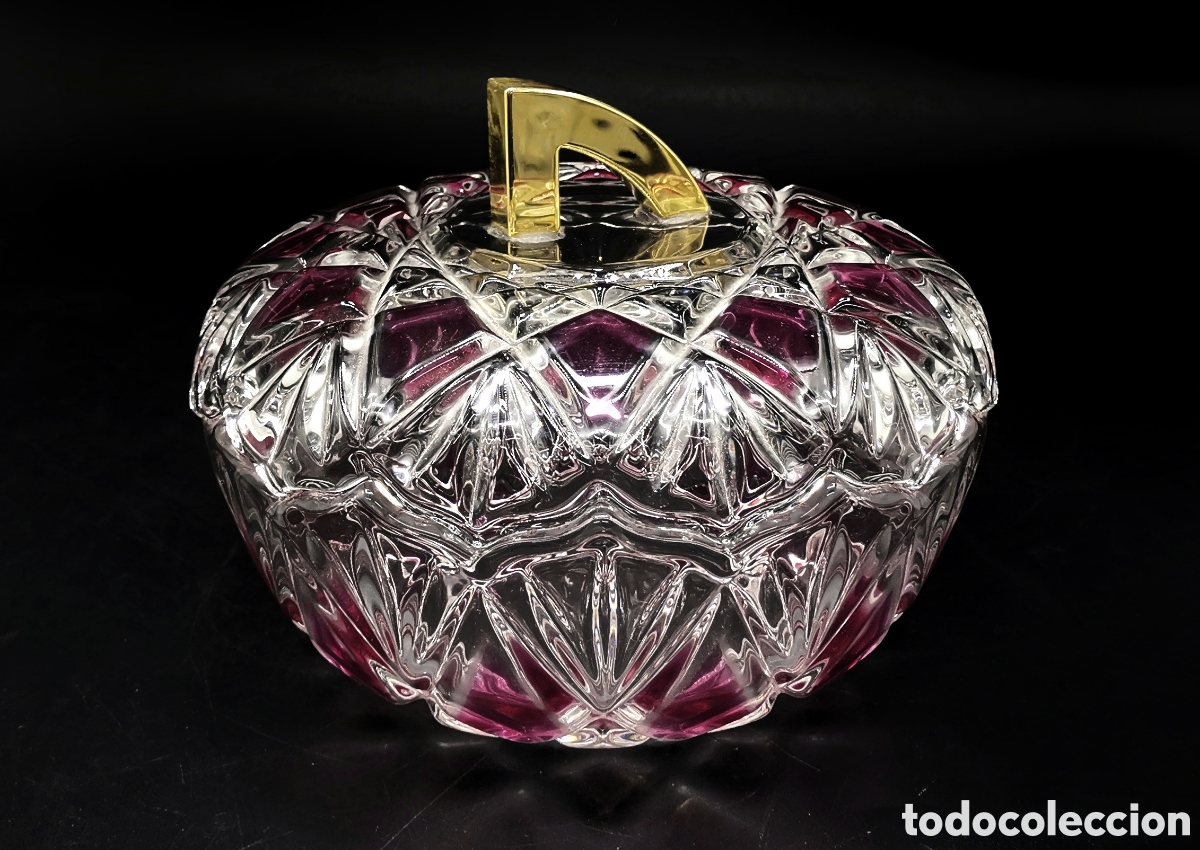 Antiquit&auml;ten: BOMBONERA DE CRISTAL WALTHER GLAS GERMANY ELEGANTE DISE&Ntilde;O ,70'S