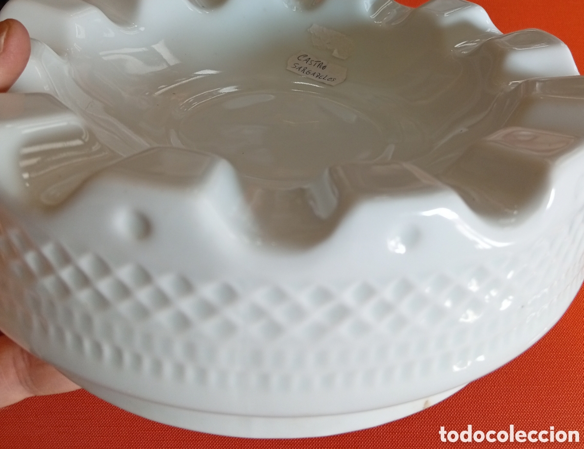Antig&uuml;edades: Sargadelos castro porcelana cer&aacute;mica grande cenicero