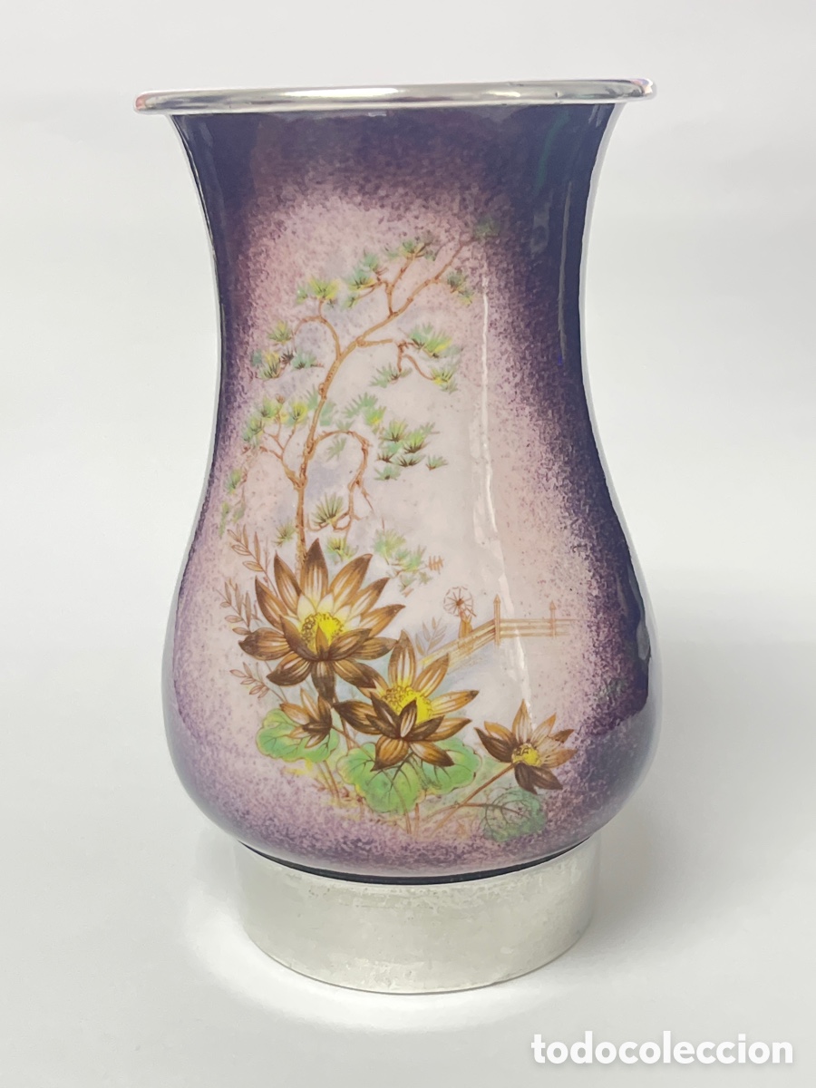 Oggetti Antichi: Porcelana china con base y filo en plata / XY20