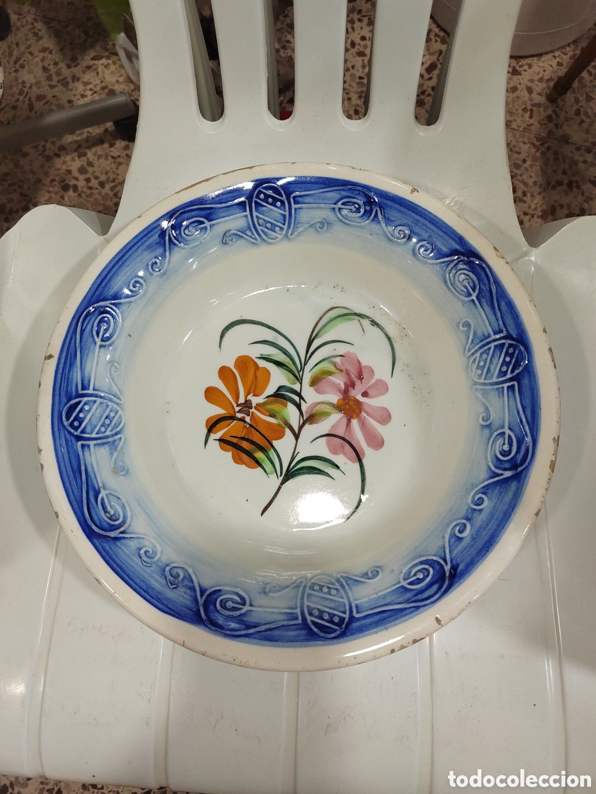 Antig&uuml;edades: Antiguo plato de Manises o Talavera