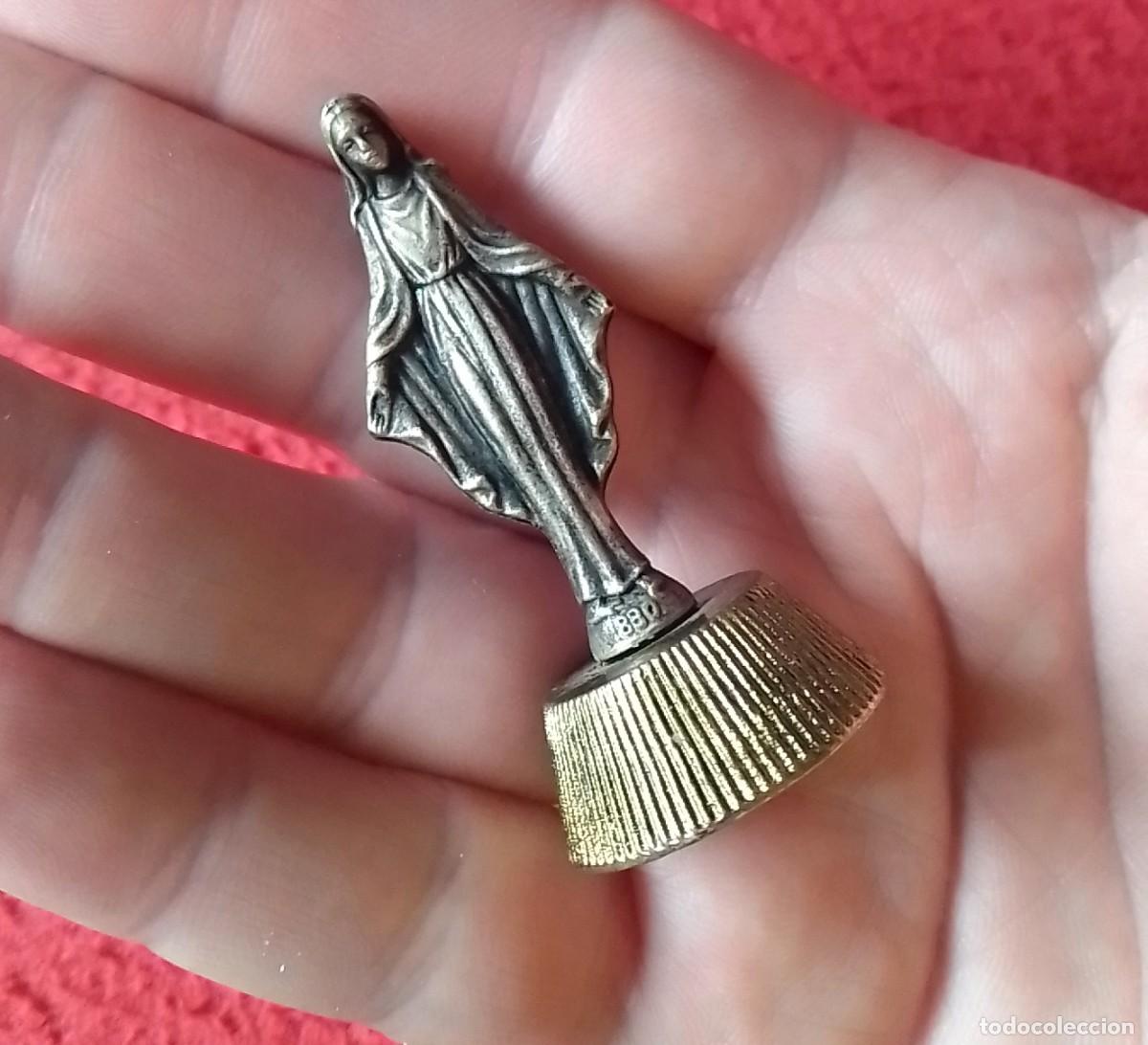 Antig&uuml;edades: FIGURA MET&Aacute;LICA RELIGIOSA VIRGEN ? VIRGIN ? VIERGE ? MAR&Iacute;A ? INMACULADA ? MILAGROSA ? RELIGI&Oacute;N ITALY