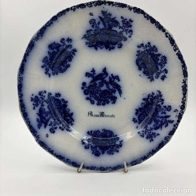 Antig&uuml;edades: Plato de Sargadelos, tercera &eacute;poca 1845-1862, Aves del Para&iacute;so