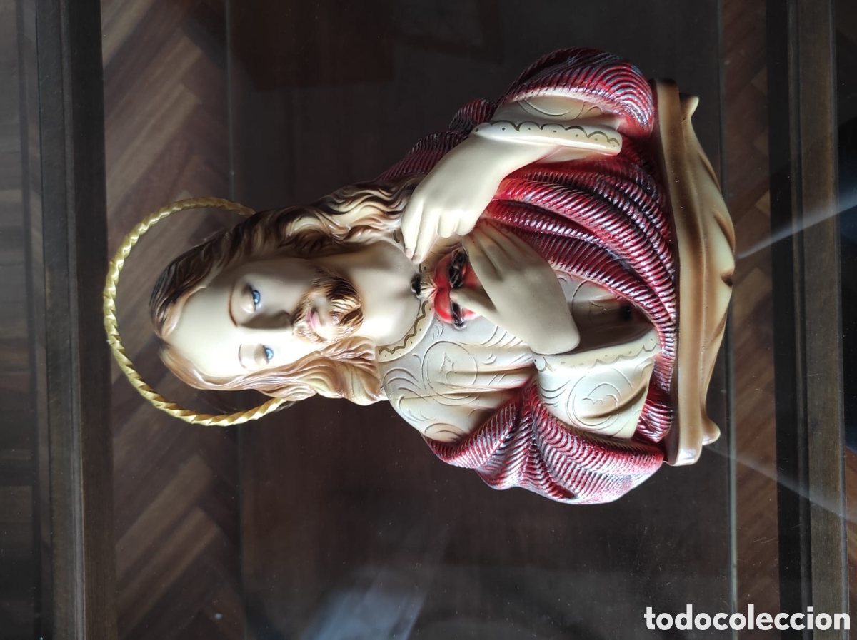 Antig&uuml;edades: Escultura Escayola - Sagrado Coraz&oacute;n de Jes&uacute;s