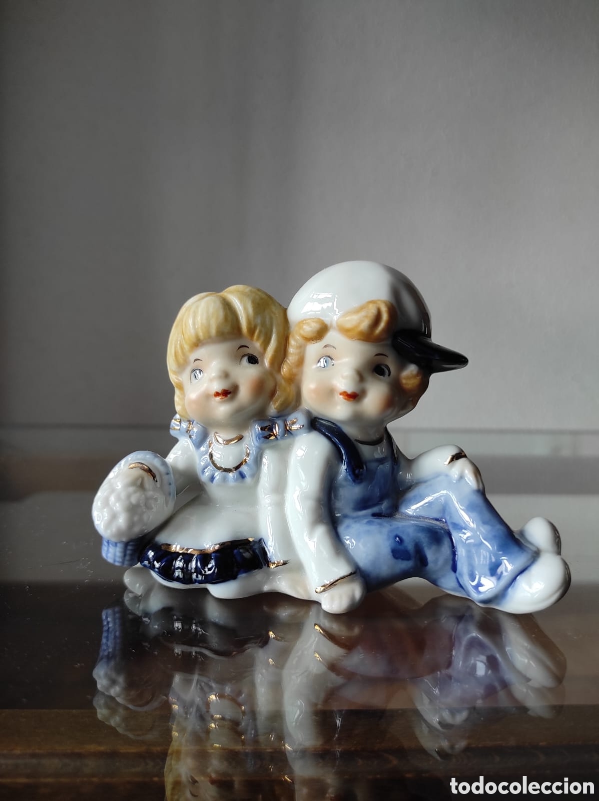 Antig&uuml;edades: Figura porcelana - Ni&ntilde;os