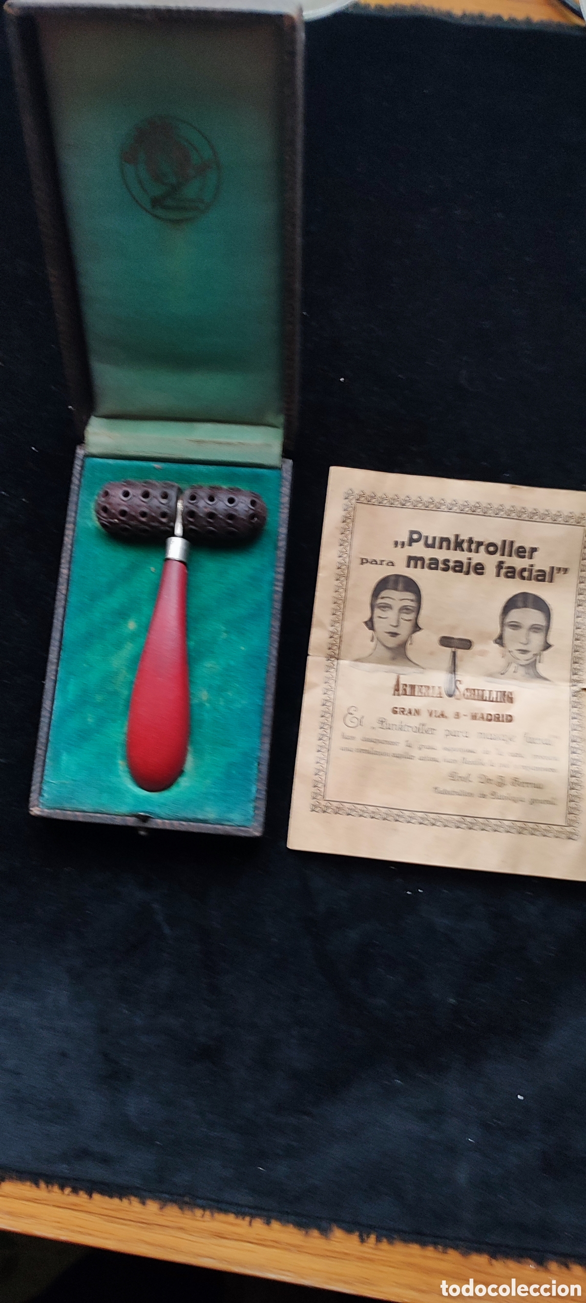 Antig&uuml;edades: Antiguo punktroller para masaje facial comprado en Armer&iacute;a Schilling Gran V&iacute;a, 8 Madrid