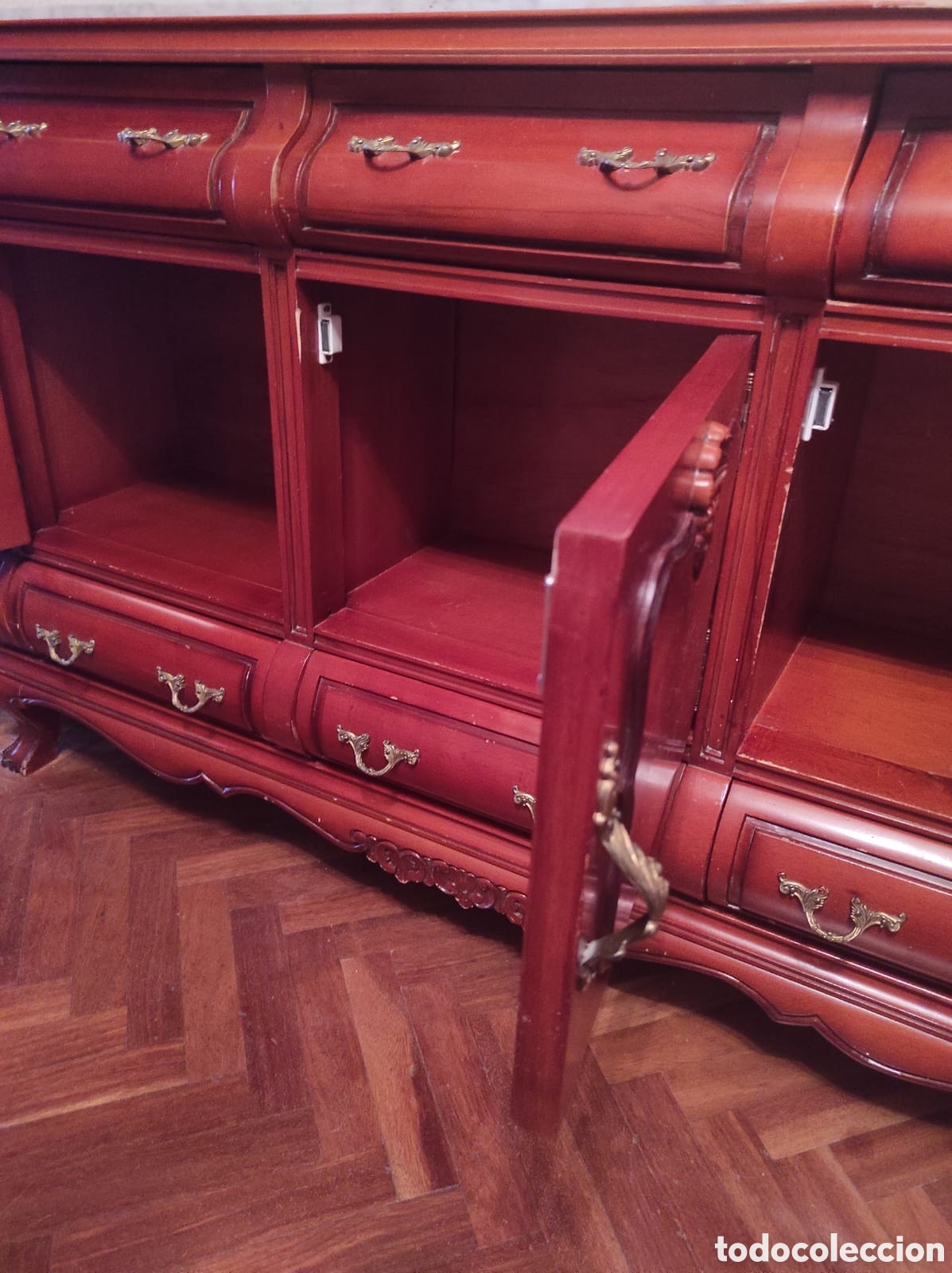 Antig&uuml;edades: Recibidor de madera y m&aacute;rmol - Foto 6