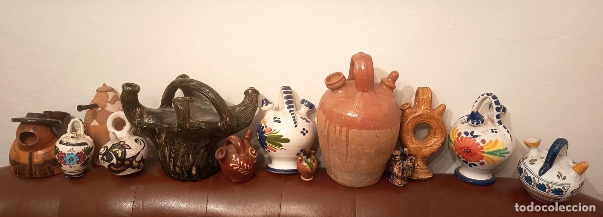 Antig&uuml;edades: MAGN&Iacute;FICA COLECCI&Oacute;N DE TRECE 13 BOTIJOS VARIADOS