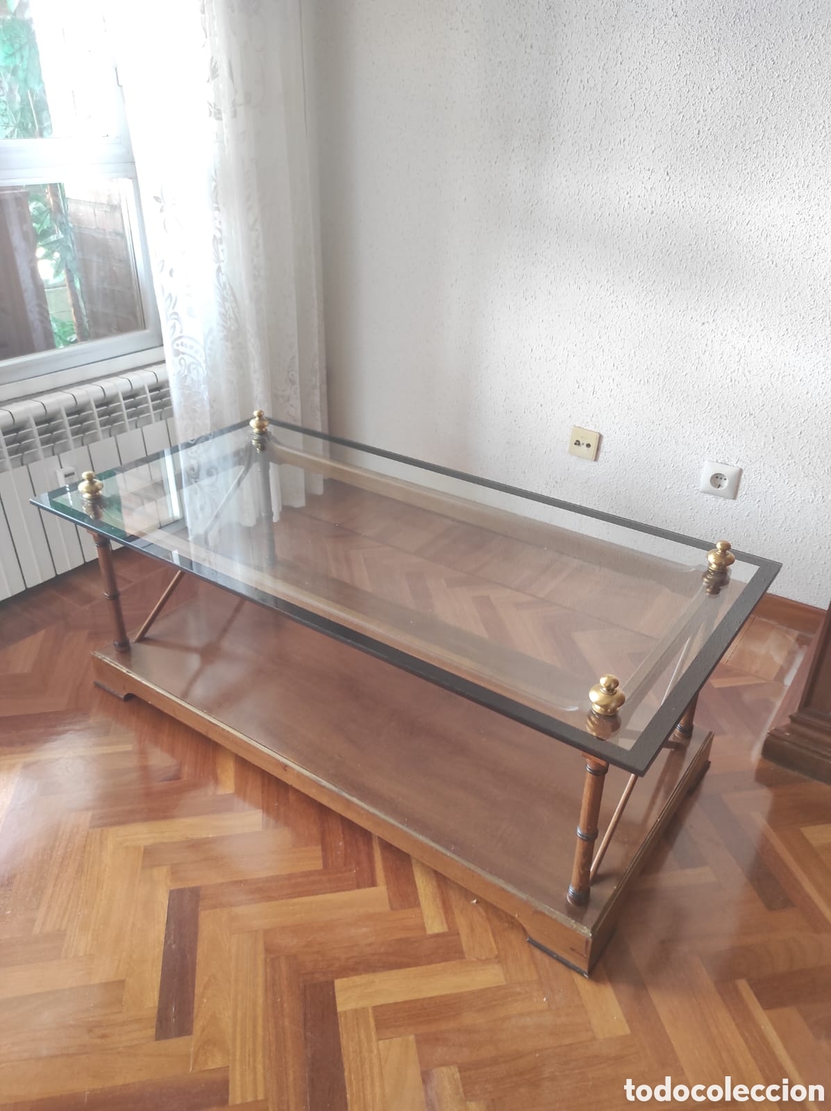 Antig&uuml;edades: Mesa de cristal salon - Foto 2