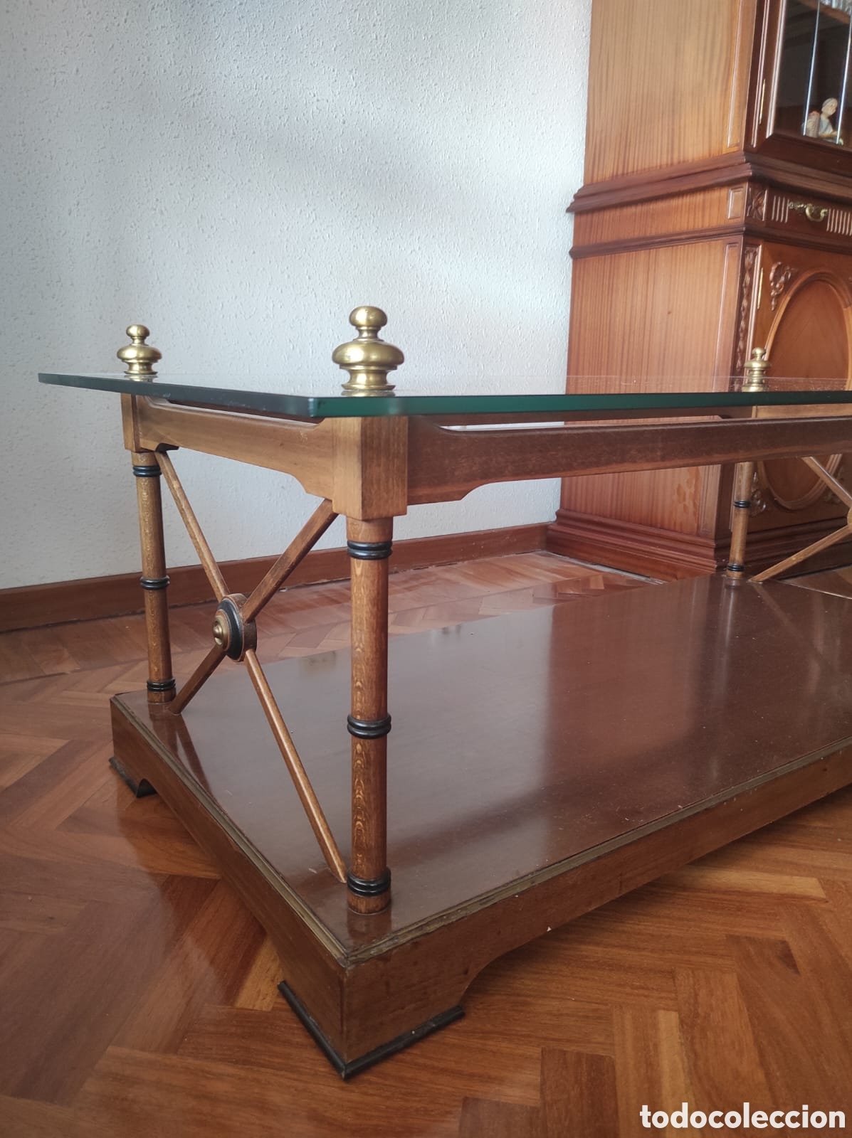 Antig&uuml;edades: Mesa de cristal salon - Foto 3