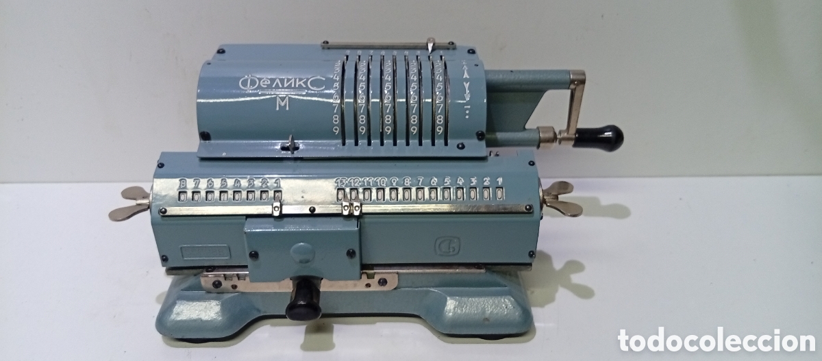 Antig&uuml;edades: Calculadora Mec&aacute;nica Rusa FELIX M - Aritm&oacute;metro Sovi&eacute;tico URSS - Vintage a&ntilde;os 60 - Excelente Estado