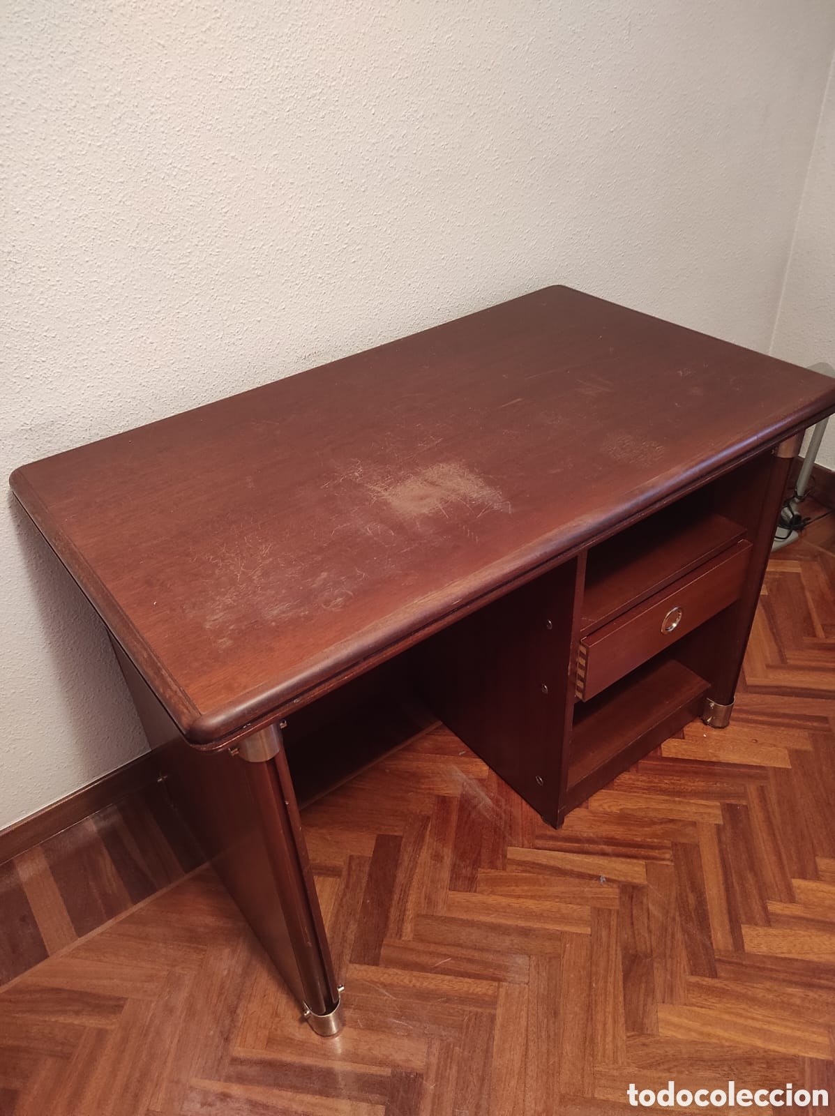 Antig&uuml;edades: Mesa de escritorio vintage - Foto 3