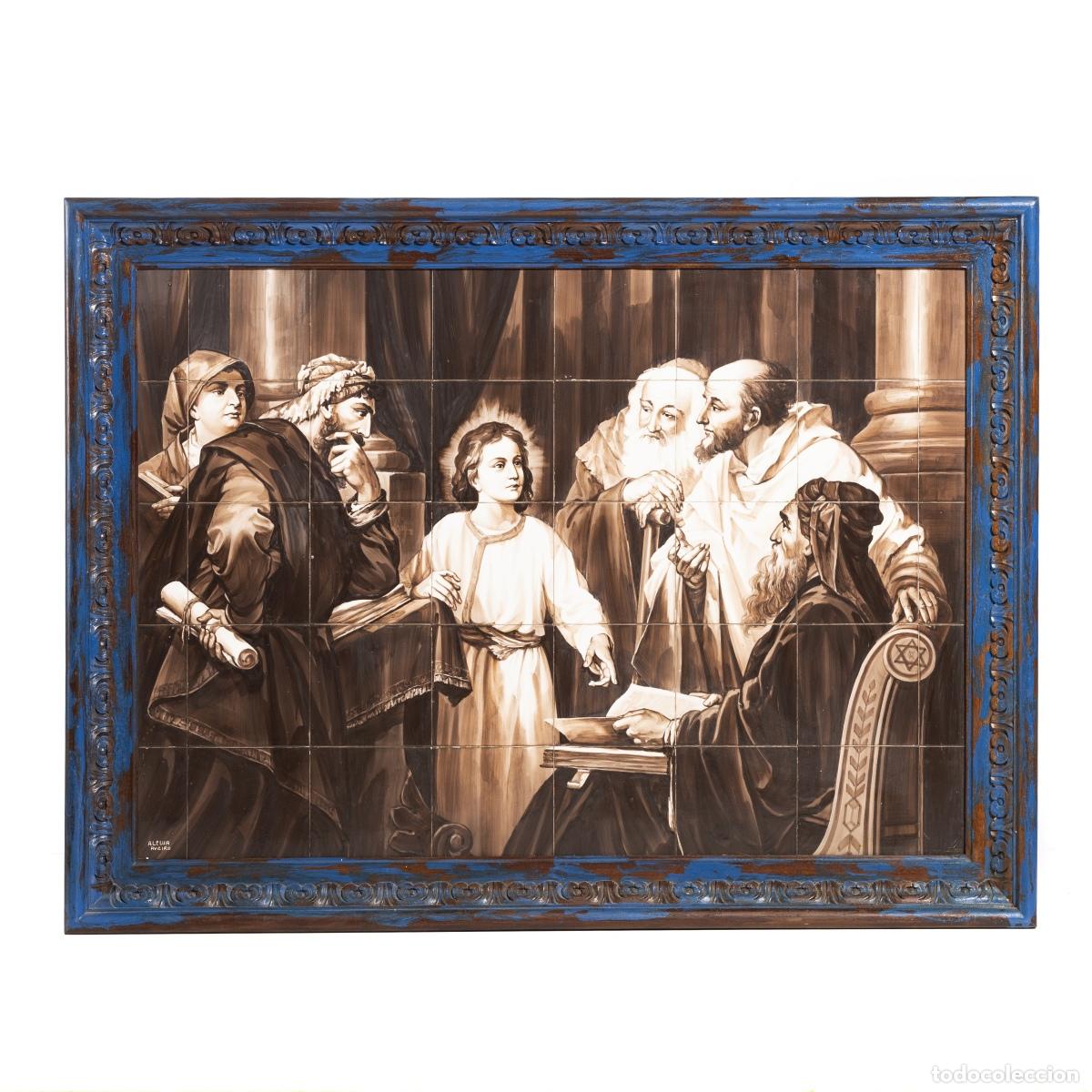 Antig&uuml;edades: PANEL DE AZULEJOS DE LOZA - Foto 1