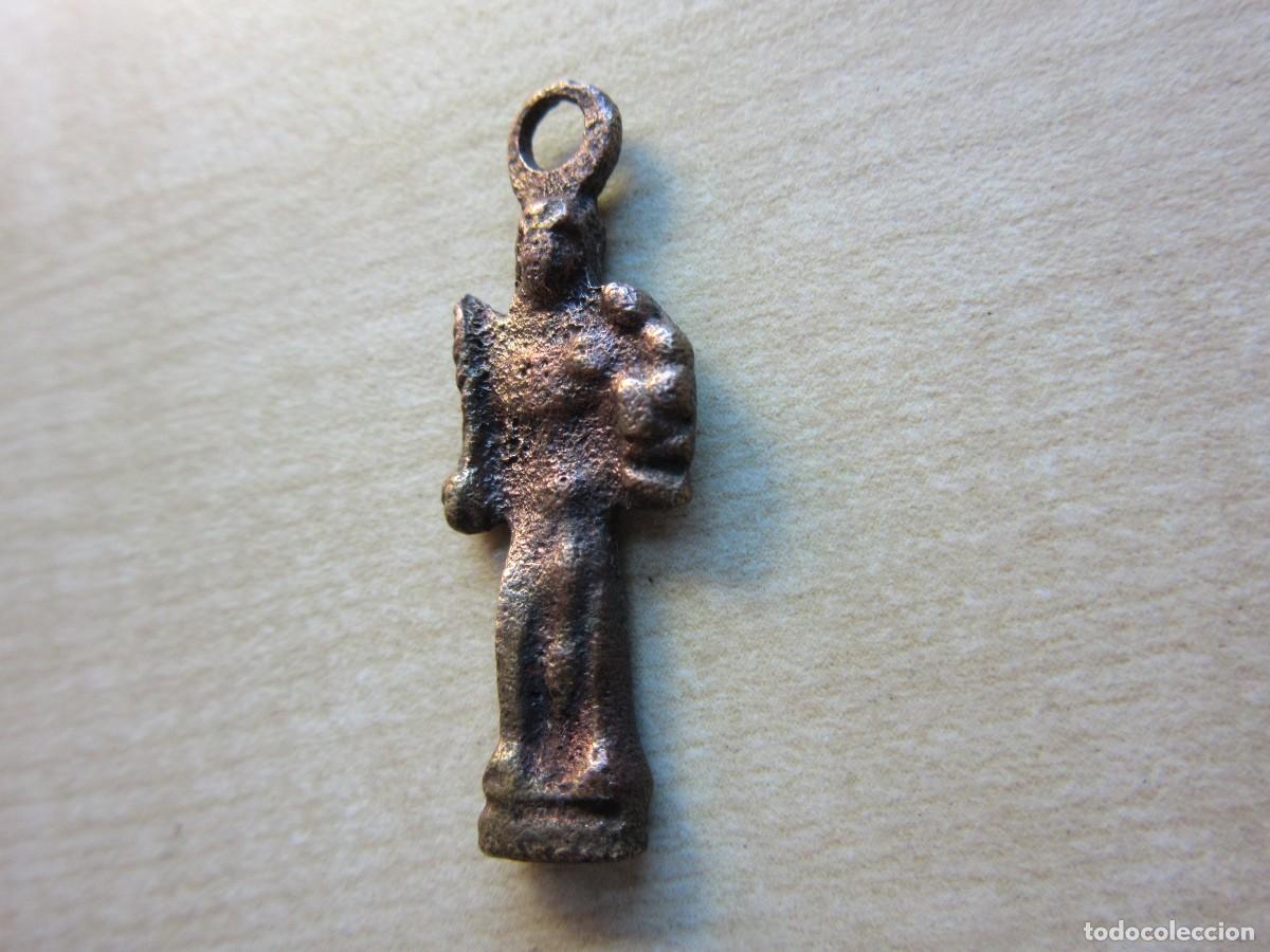 Antiguidades: Medalla de San Antonio de Padua Bronce S XVIII Medidas 3,2 cm