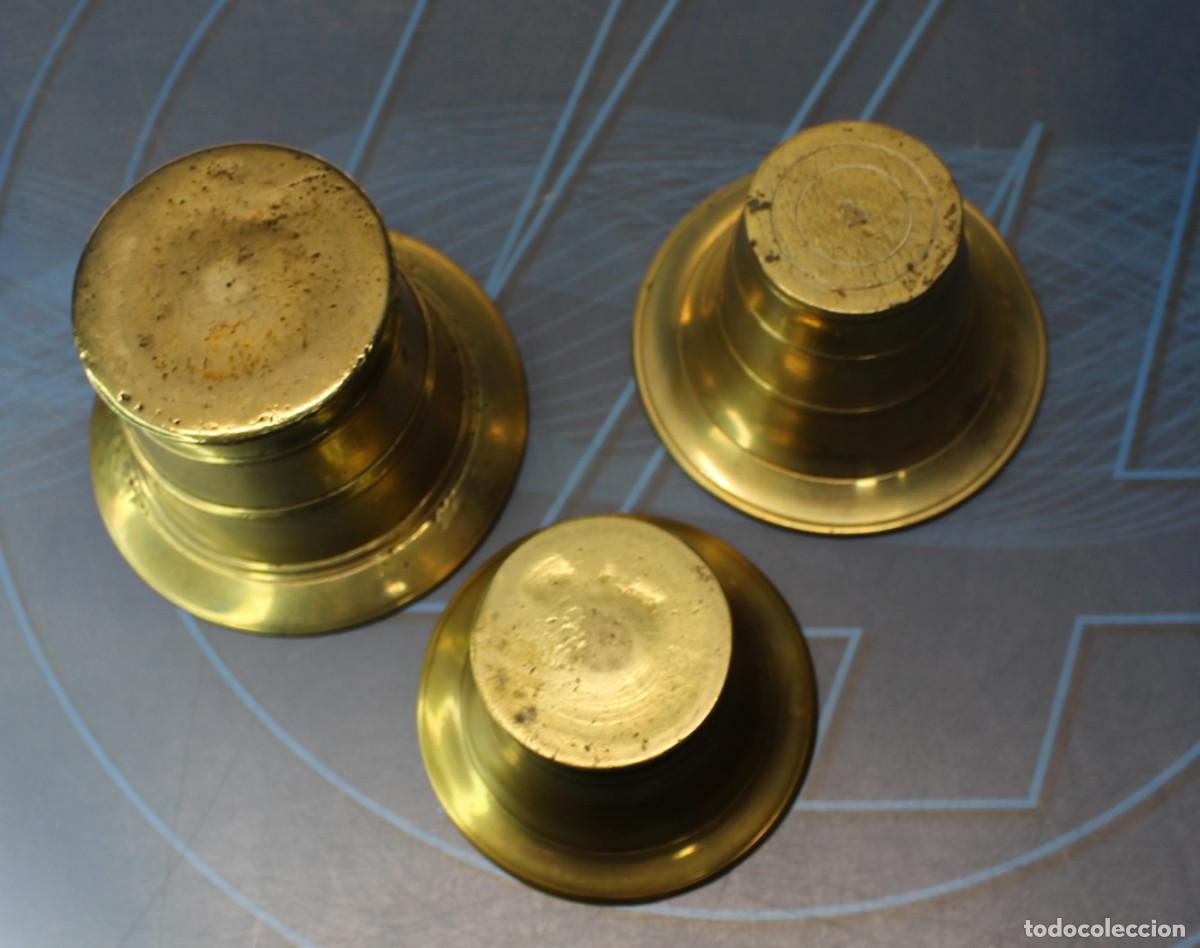 Antig&uuml;edades: 02. 3 Morteros, almireces de bronce con sus mazos. - Foto 7