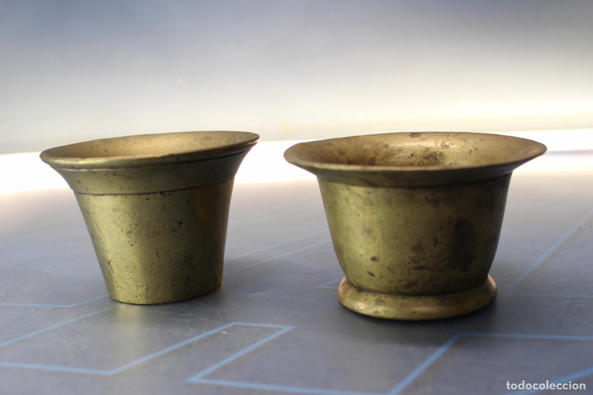 Antig&uuml;edades: 05. 2 Morteros, almirez de bronce con sus mazos. - Foto 7