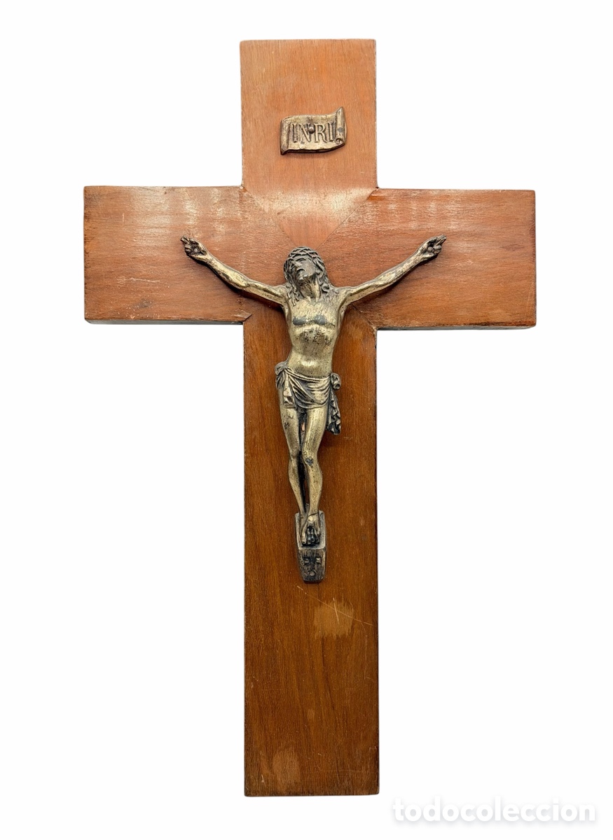 Antiguidades: Gran Crucifijo de Madera