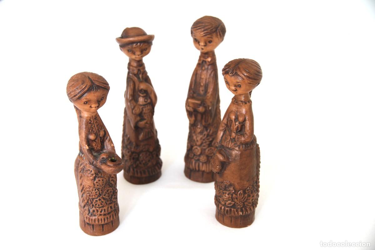 Antig&uuml;edades: Set 4 Figuras Cer&aacute;mica H&uacute;ngara Gyula Kőfalvi - no Margit Kov&aacute;cs
