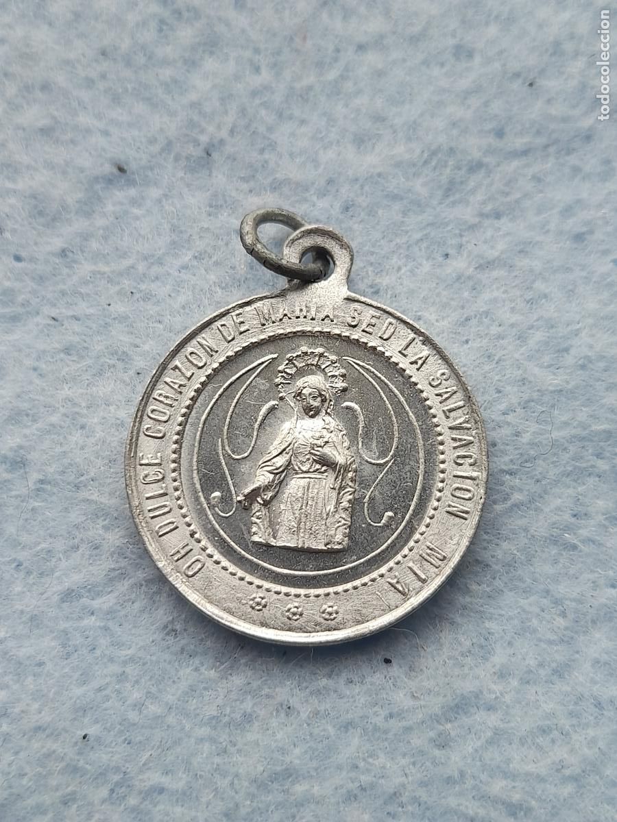 Antig&uuml;edades: Medalla Sagrado Coraz&oacute;n de Jes&uacute;s. - Foto 2