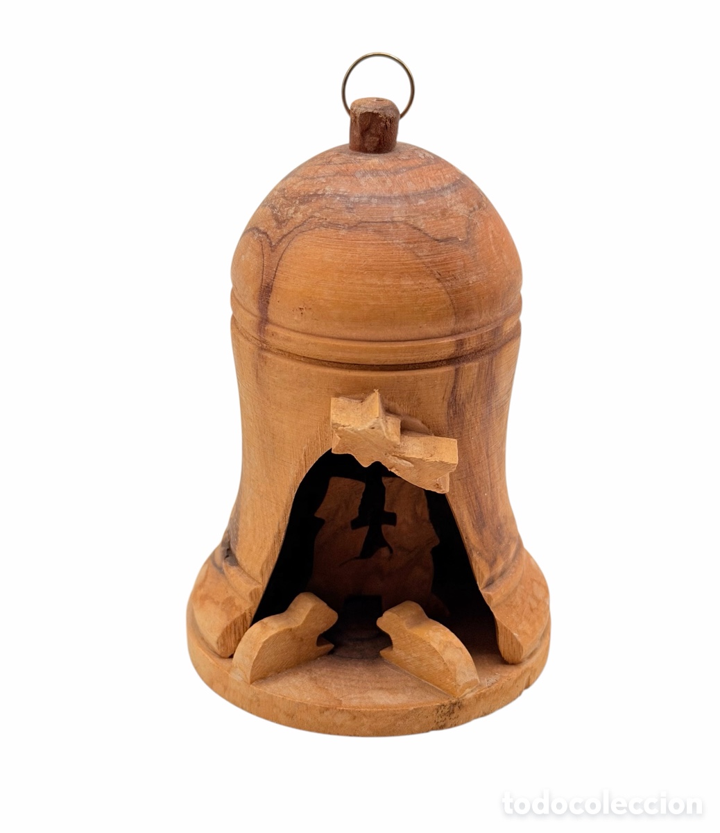 Antiguidades: Campana de Bel&eacute;n de Madera de Boj