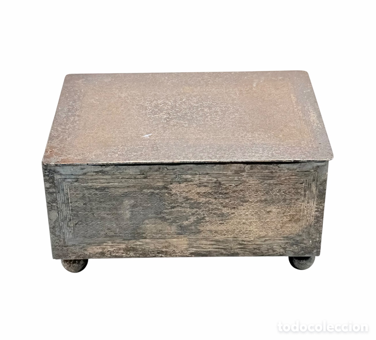 Antiguidades: Antigua Caja Plateada