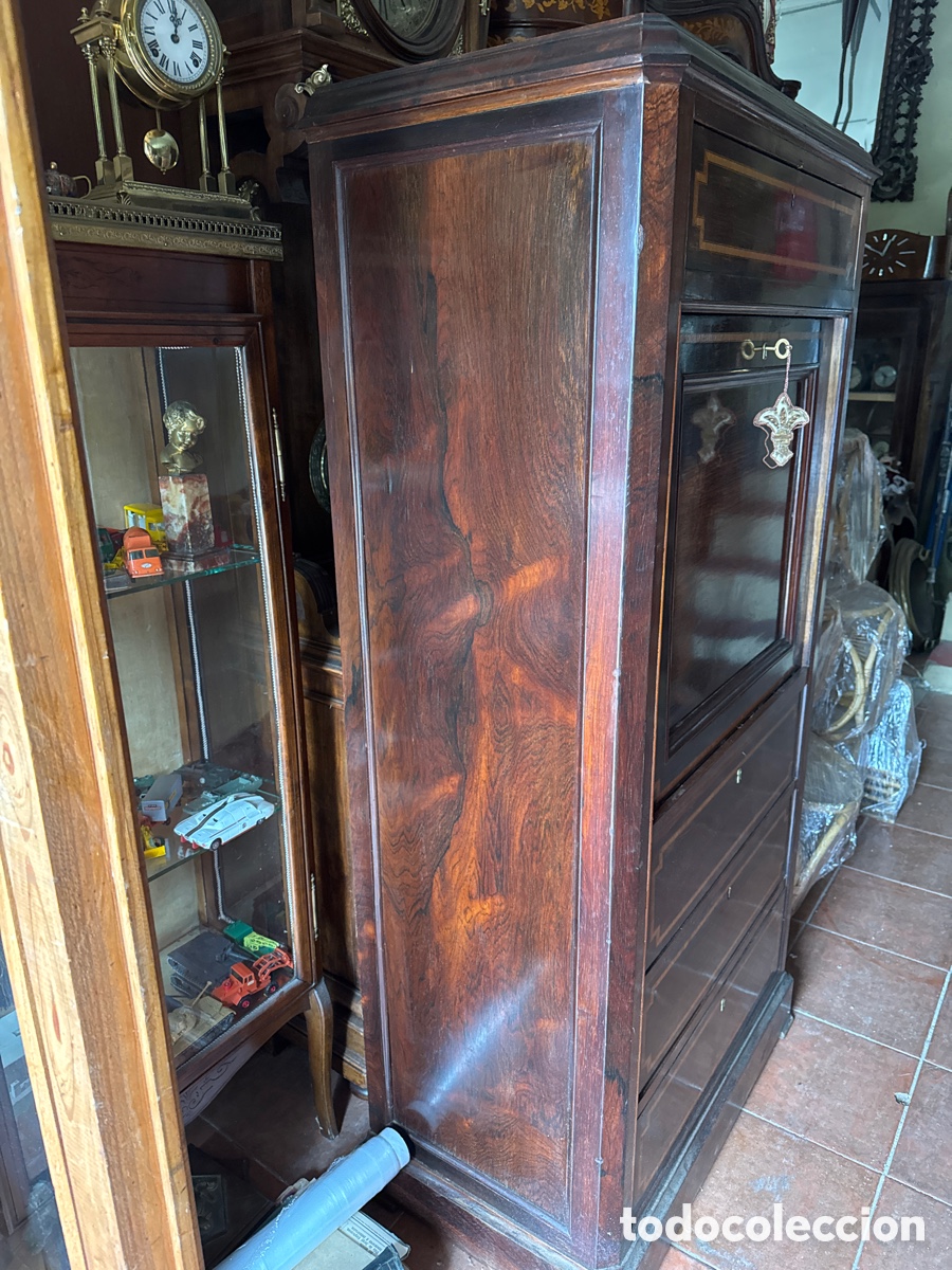 Antig&uuml;edades: Bureau en madera de palo santo - Foto 2