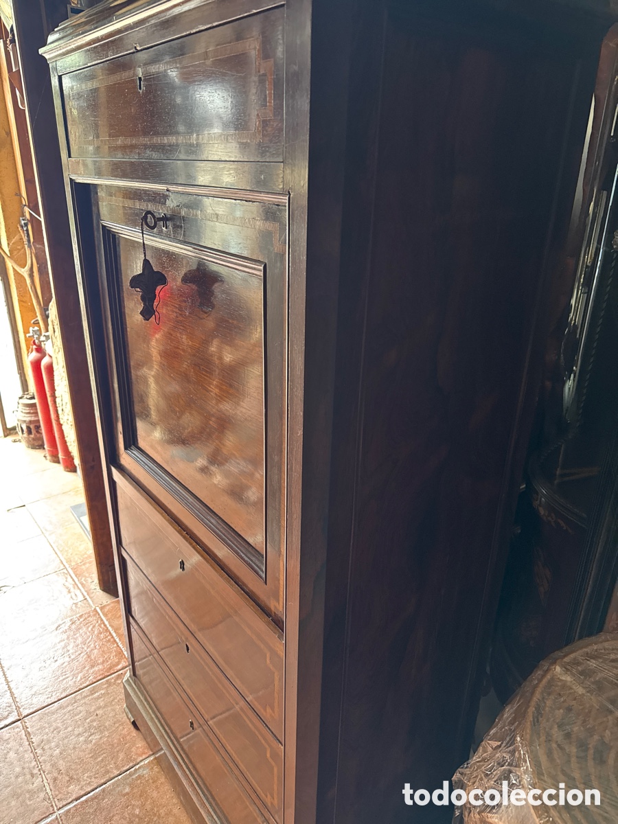 Antig&uuml;edades: Bureau en madera de palo santo - Foto 3