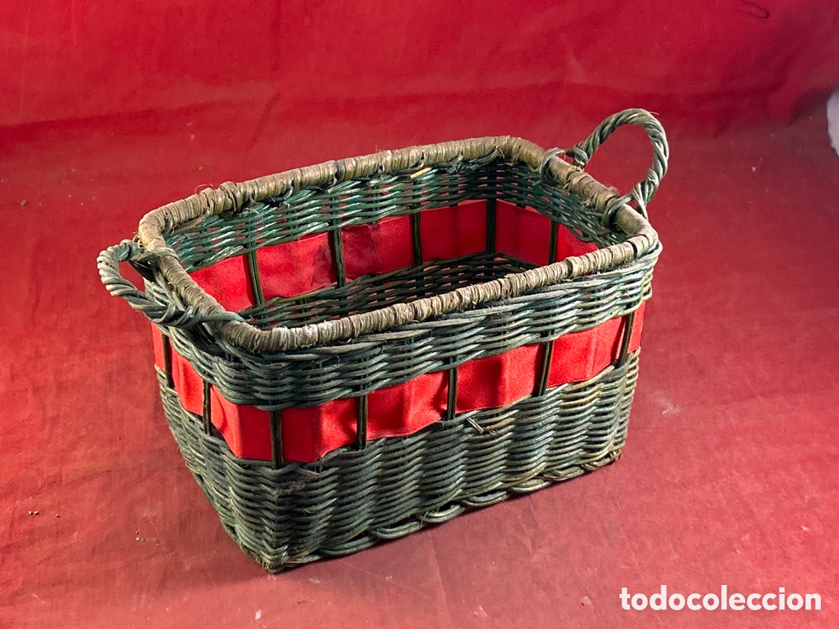 Antiquit&eacute;s: CESTA DE MIMBRE DECORACION