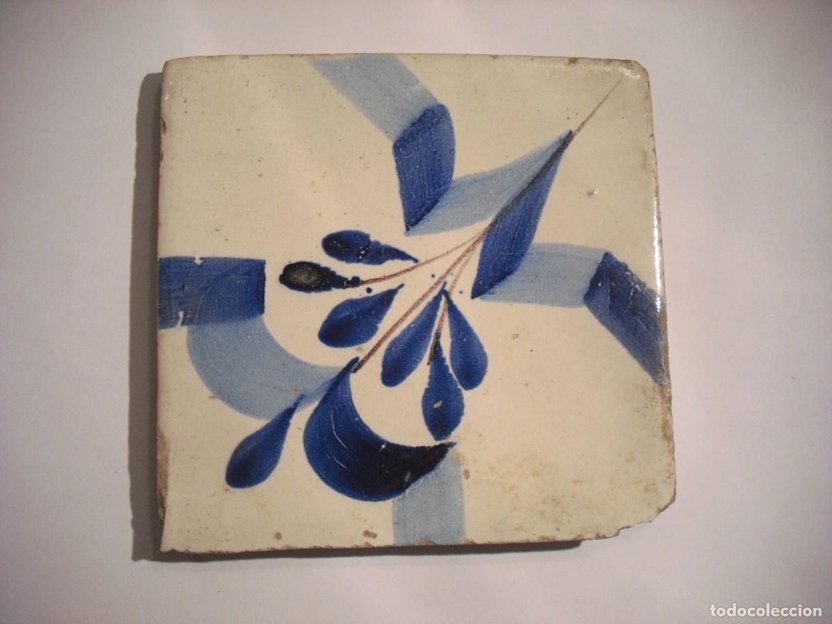 Antiquit&auml;ten: ANTIGUO AZULEJO DEL SIGLO XIX . 13 X 13 CM