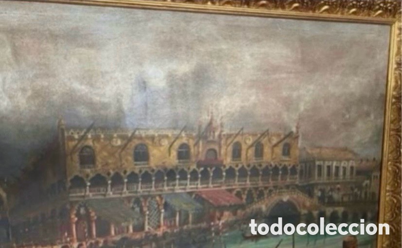 Antiguidades: Cuadro al Oleo VENECIA de los a&ntilde;os 60