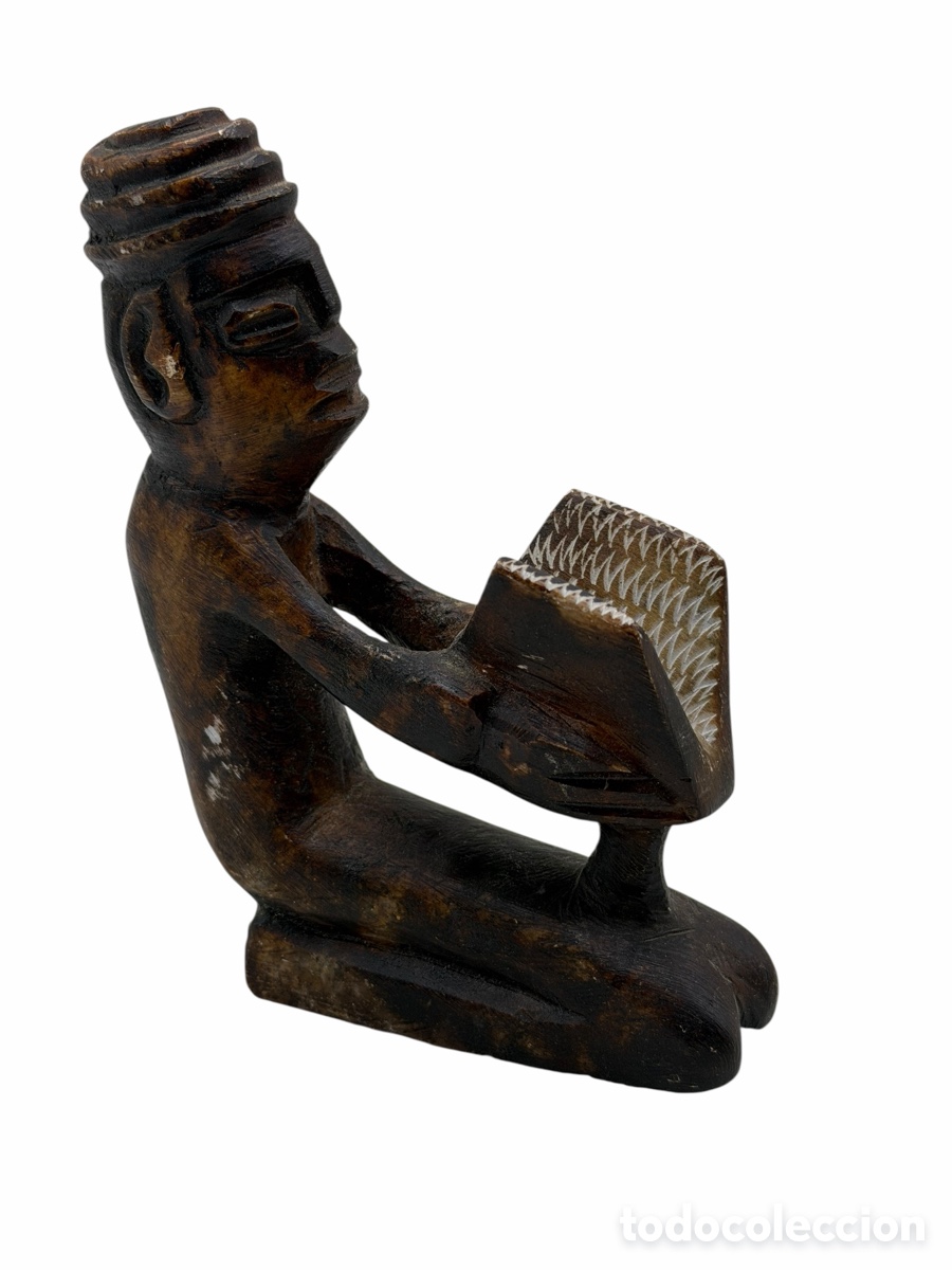 Antiquit&eacute;s: Figura Talla de Madera