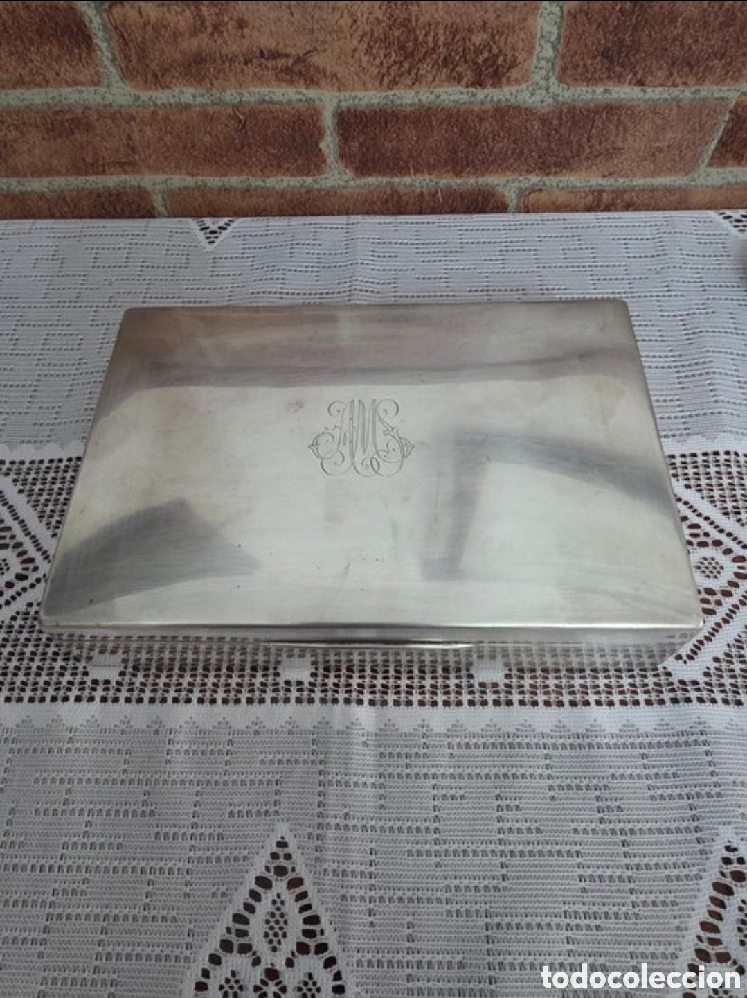 Antig&uuml;edades: Caja de plata para puros