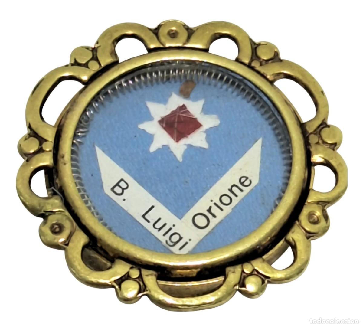 Antig&uuml;edades: SANTO LUIGI ORIONE RELICARIO ANTIGUO CON SELLO DE LACRE RELIQUIA DE IGLESIA EXCELENTE ESTADO