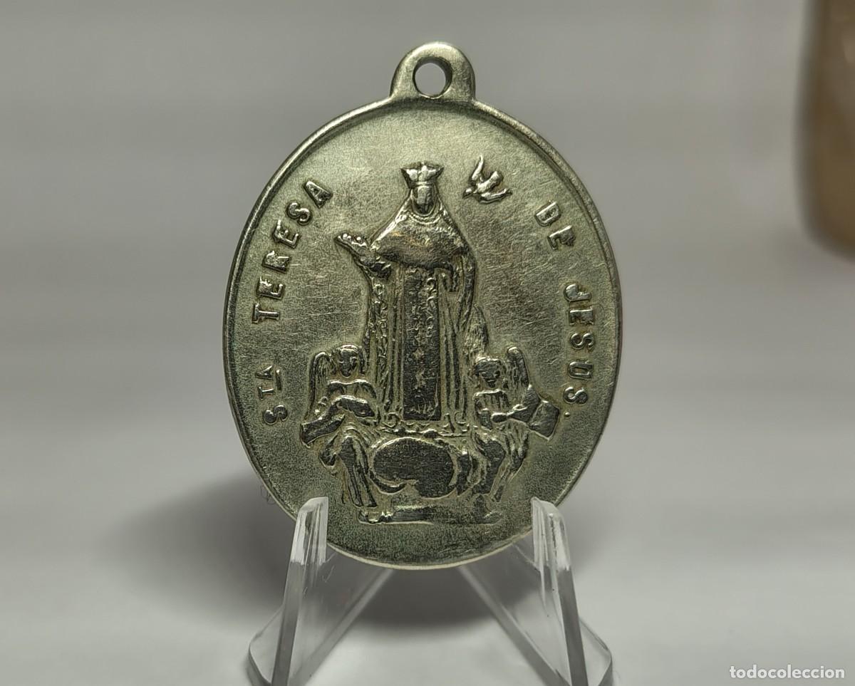 Antig&uuml;edades: Medalla religiosa / Colgante: SANTA TERESA DE JES&Uacute;S. OH MARIA CONCEBIDA. M338