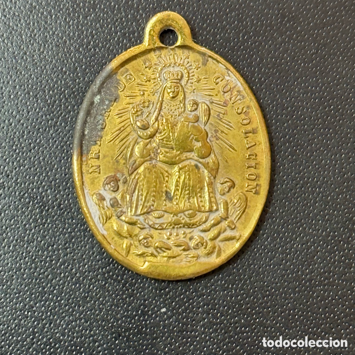 Antiques: MEDALLA SIGLO XIX - NUESTRA SE&Ntilde;ORA DE CONSOLACION / SANTOS CORPORALES LUCHENTE - VALENCIA - LLUTXENT
