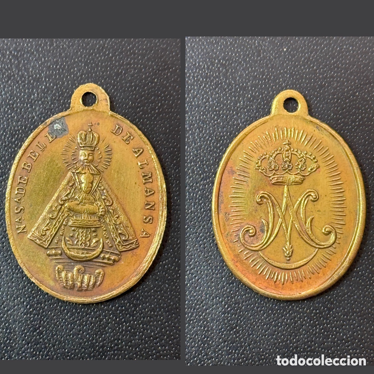 Antig&uuml;edades: MEDALLA SIGLO XIX - Nuestra se&ntilde;ora de Bel&eacute;n de Almansa - Albacete