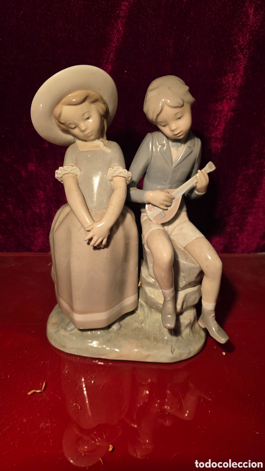 Antig&uuml;edades: Figura porcelana lladro adolescencia