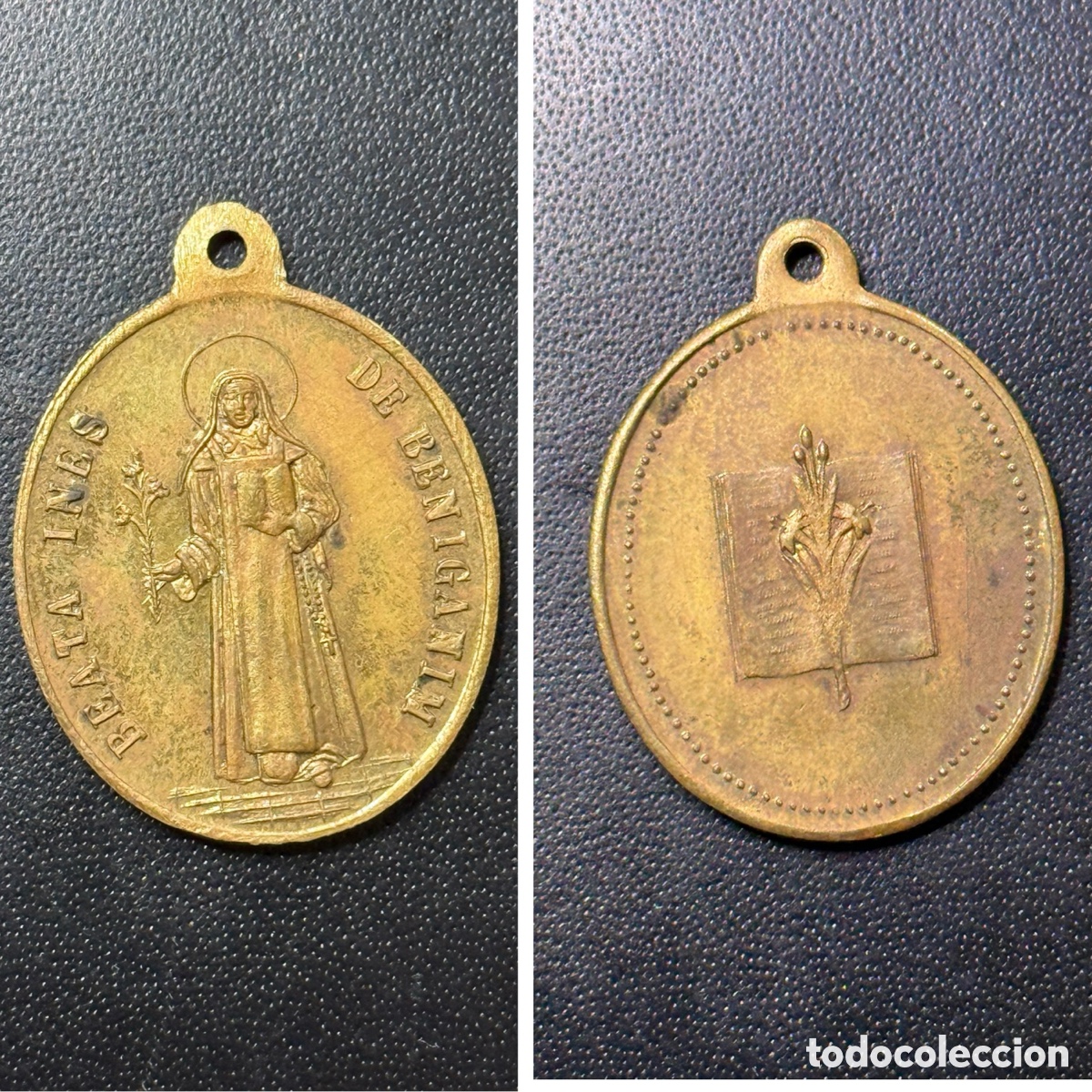Antiquit&eacute;s: MEDALLA S. XIX - Beata In&eacute;s de Beniganim - Valencia - X&agrave;tiva