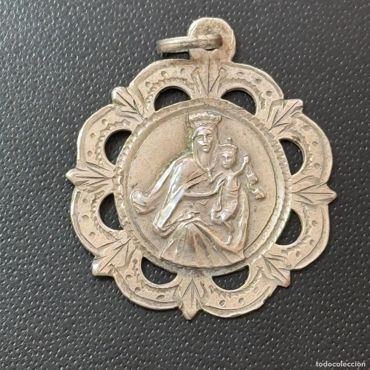 Antiques: Medalla Plata S. XIX - Virgen del Carmen