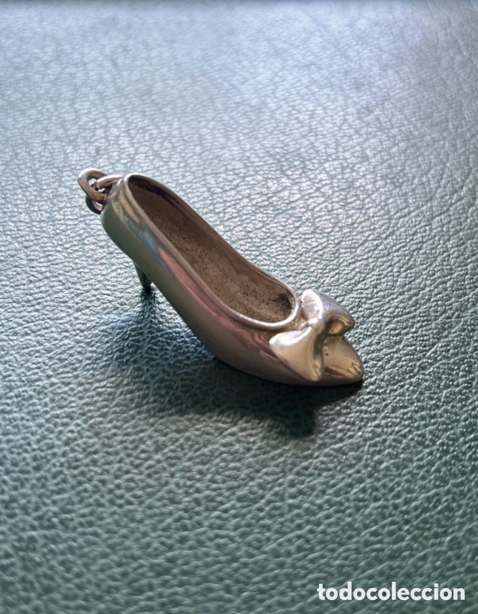 Antiques: Zapato de tac&oacute;n en plata de ley maciza (A1)