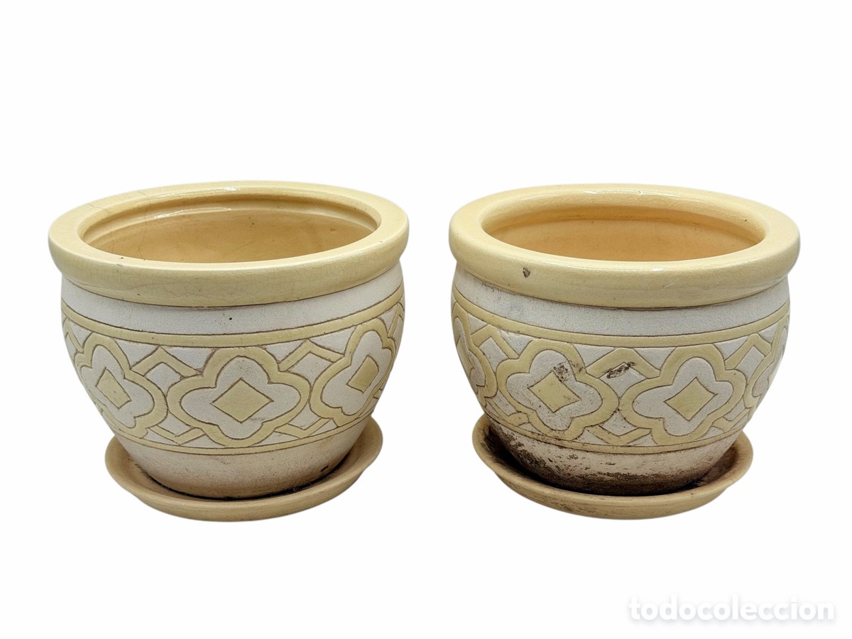 Antiques: Pareja de Maceteros Vintage